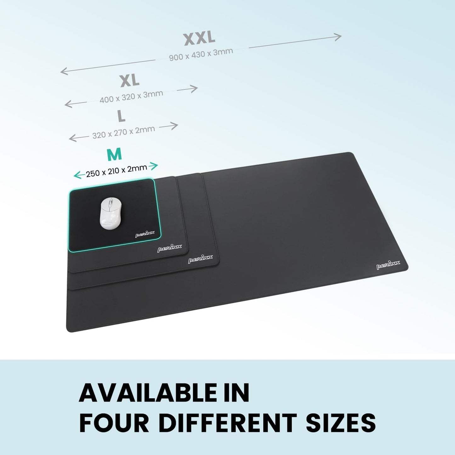 DX-1000M Waterproof Gaming Mouse Pad with Stitched Edge