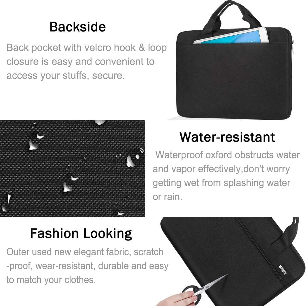 Laptop Bag 17 Inch. Protective Laptop Case Sleeve with Shoulder Strap Compatible with 17-18 Inch, Waterproof Computer Bag Slim Briefcase