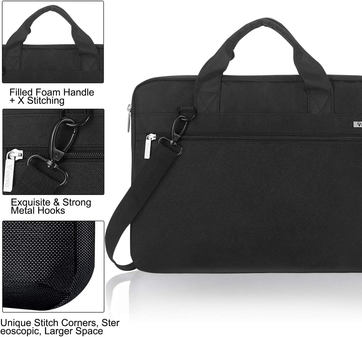 Laptop Bag 17 Inch. Protective Laptop Case Sleeve with Shoulder Strap Compatible with 17-18 Inch, Waterproof Computer Bag Slim Briefcase
