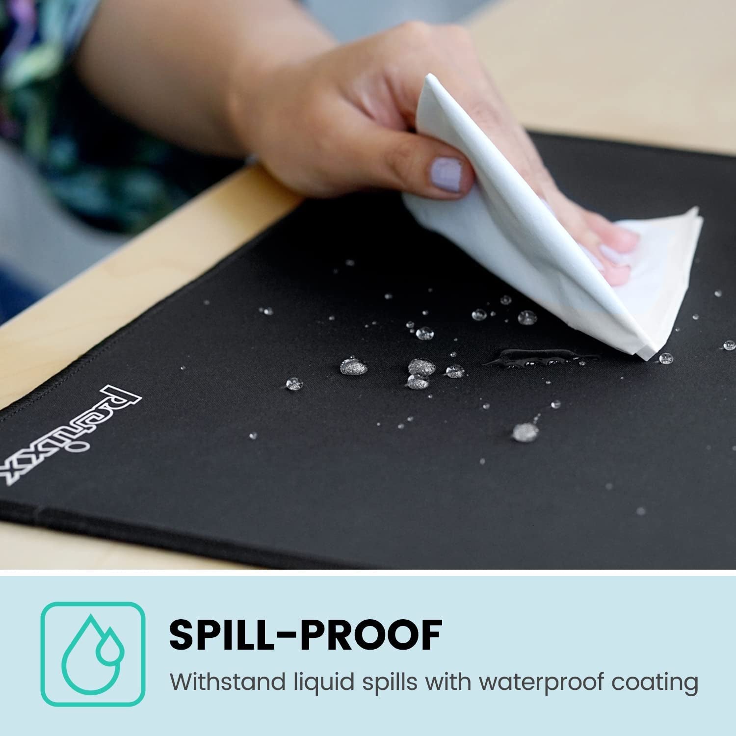 DX-1000M Waterproof Gaming Mouse Pad with Stitched Edge