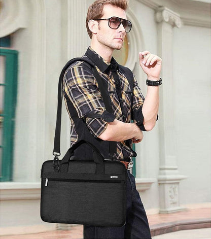 Laptop Bag 17 Inch. Protective Laptop Case Sleeve with Shoulder Strap Compatible with 17-18 Inch, Waterproof Computer Bag Slim Briefcase